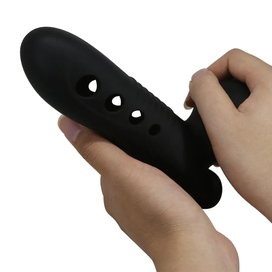 manchon pénien silicone gonflable étanche prolongateur performance noir airbag réglable sangle maintien ergonomique confortable extensible lavable hypoallergénique
