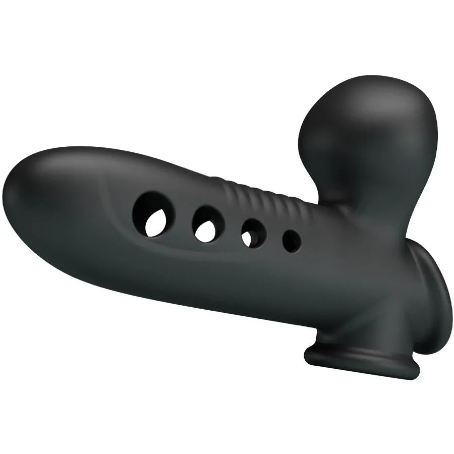 manchon pénien silicone gonflable étanche prolongateur performance noir airbag réglable sangle maintien ergonomique confortable extensible lavable hypoallergénique