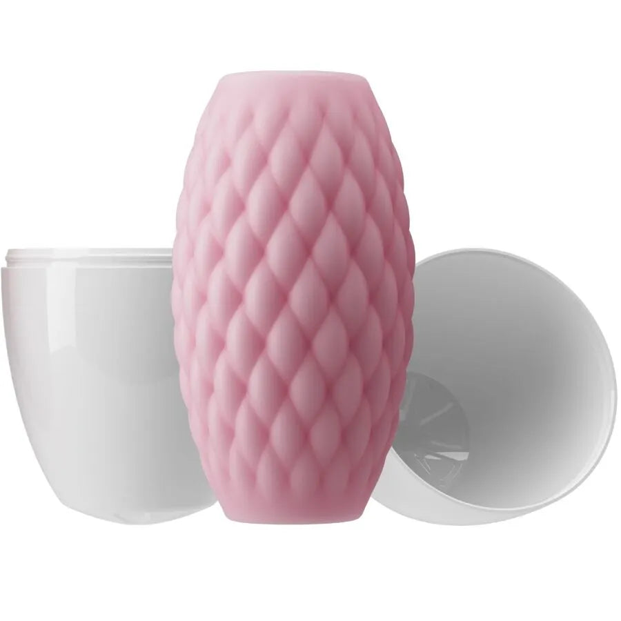 masturbateur homme compact étanche double entrée TPR texture interne stimulante voyage douche baignoire portable discret lavable doux durable adhérence sensation