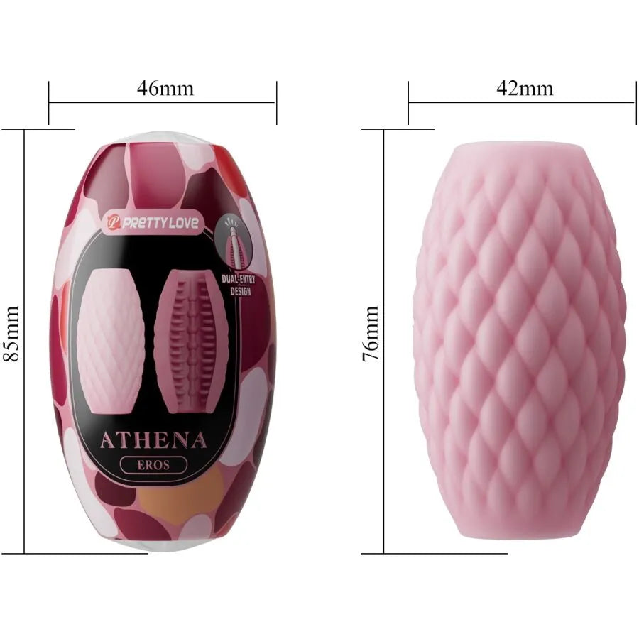 masturbateur homme compact étanche double entrée TPR texture interne stimulante voyage douche baignoire portable discret lavable doux durable adhérence sensation