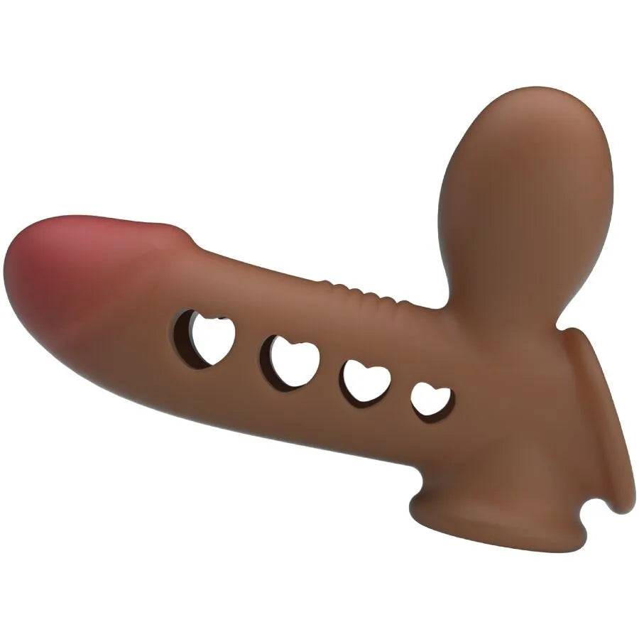 manchon pénien gonflable silicone étanche prolongation éjaculation contrôle sangle testicules airbag stimulation épaisseur universel confortable discret réglable réutilisable