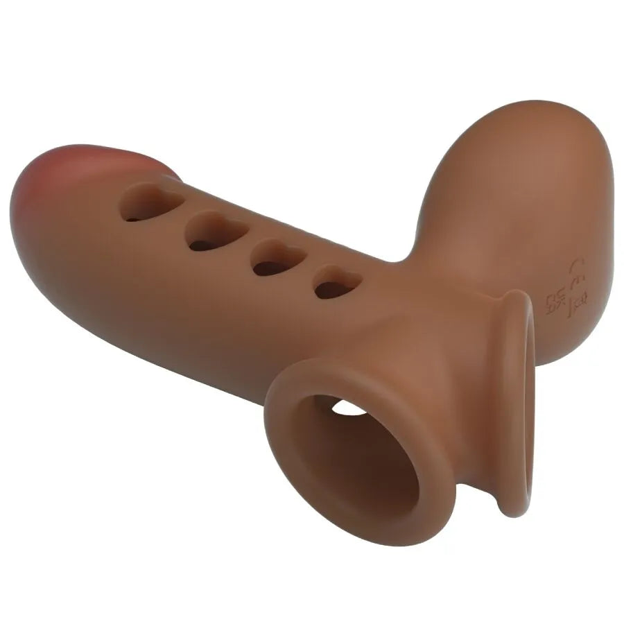 manchon pénien gonflable silicone étanche prolongation éjaculation contrôle sangle testicules airbag stimulation épaisseur universel confortable discret réglable réutilisable