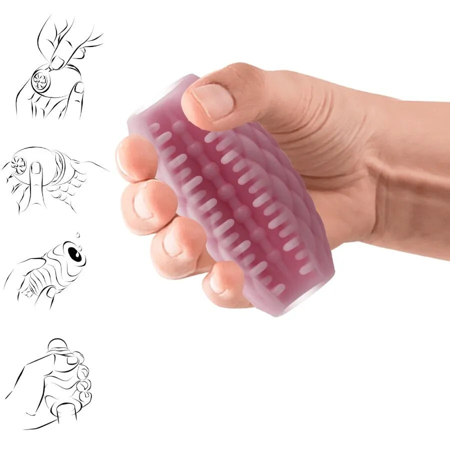 œuf masturbateur masculin extensible TPR étanche structures internes multiples sensations personnalisées doux élastique adaptable douche discret stimulation variée