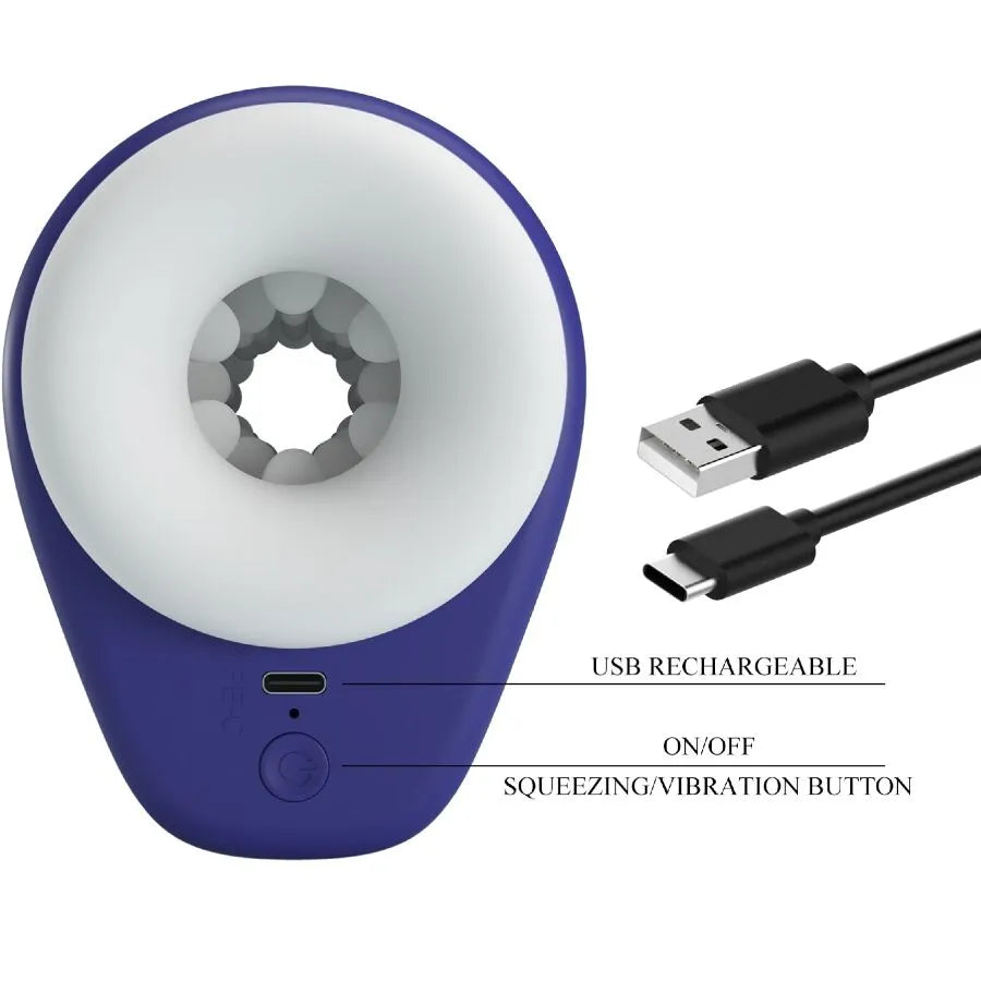 masturbateur homme ventouse vibrations multivitesses caoutchouc thermoplastique réaliste rechargeable compact discret ergonomique réglable pression personnalisable sensations intenses