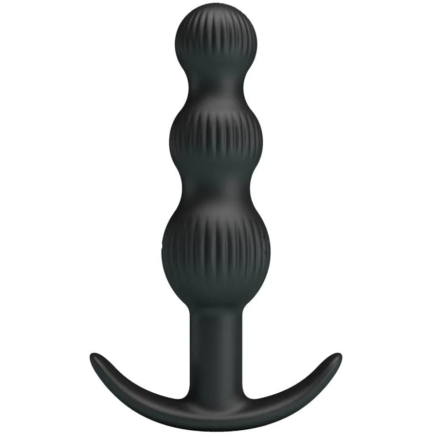 jouet anal silicone doux sûr corporel flexible perlé progressif vibrations multiples silencieux dix modes rechargeable étanche