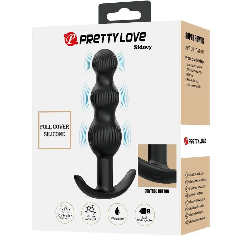 jouet anal silicone doux sûr corporel flexible perlé progressif vibrations multiples silencieux dix modes rechargeable étanche