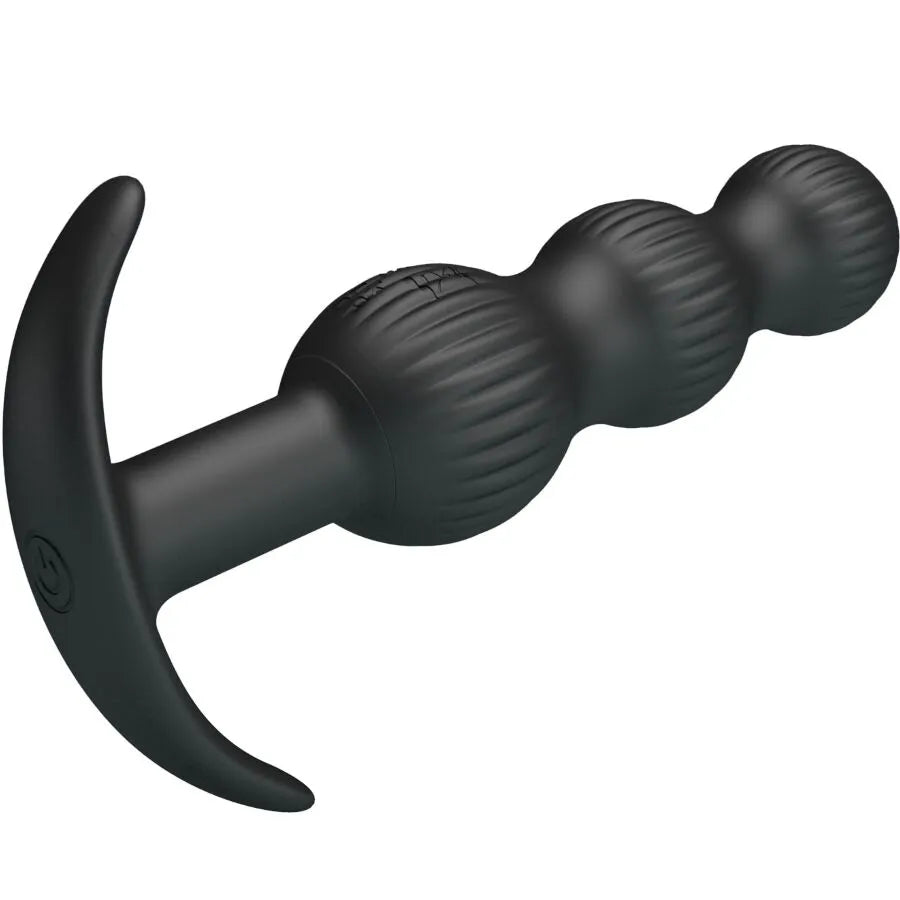 jouet anal silicone doux sûr corporel flexible perlé progressif vibrations multiples silencieux dix modes rechargeable étanche