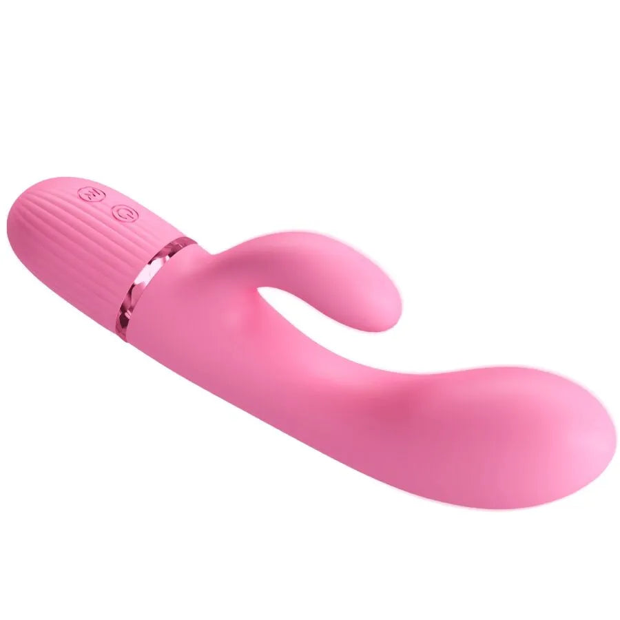 vibromasseur lapin silicone rose 10 fonctions point G stimulateur clitoridien