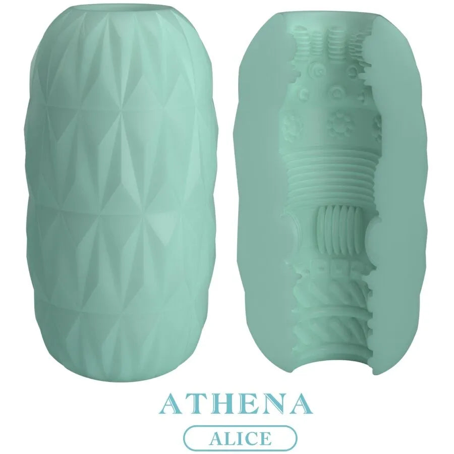 masturbateur masculin athena texture ondulée stimulation intense matériau thermoplastique extensible doux étanche format compact discret voyage ergonomique sensations personnalisables