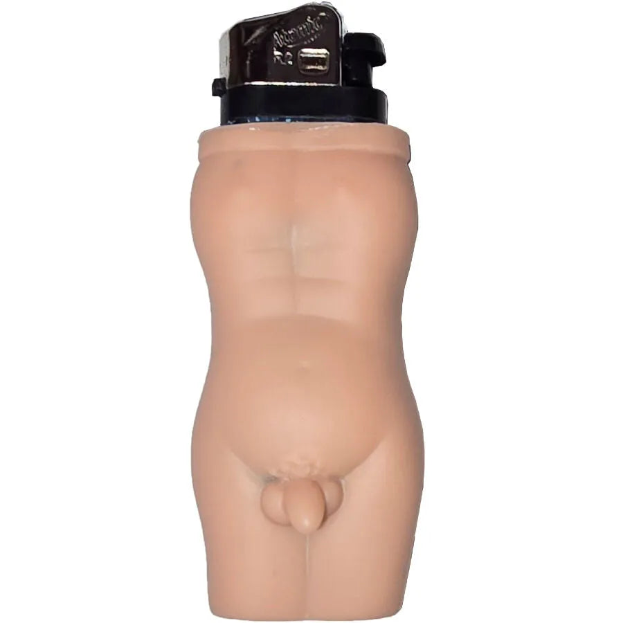 briquet érotique forme corps masculin festif enterrement vie garçon soirée amusant humour rechargeable compatible design original cadeau pratique compact