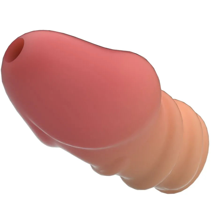 manchon pénien extensible thermoplastique soyeux lisse couleur chair discret étanche taille unique entraînement endurance retardement éjaculation puissance contrôle stimulation réduite