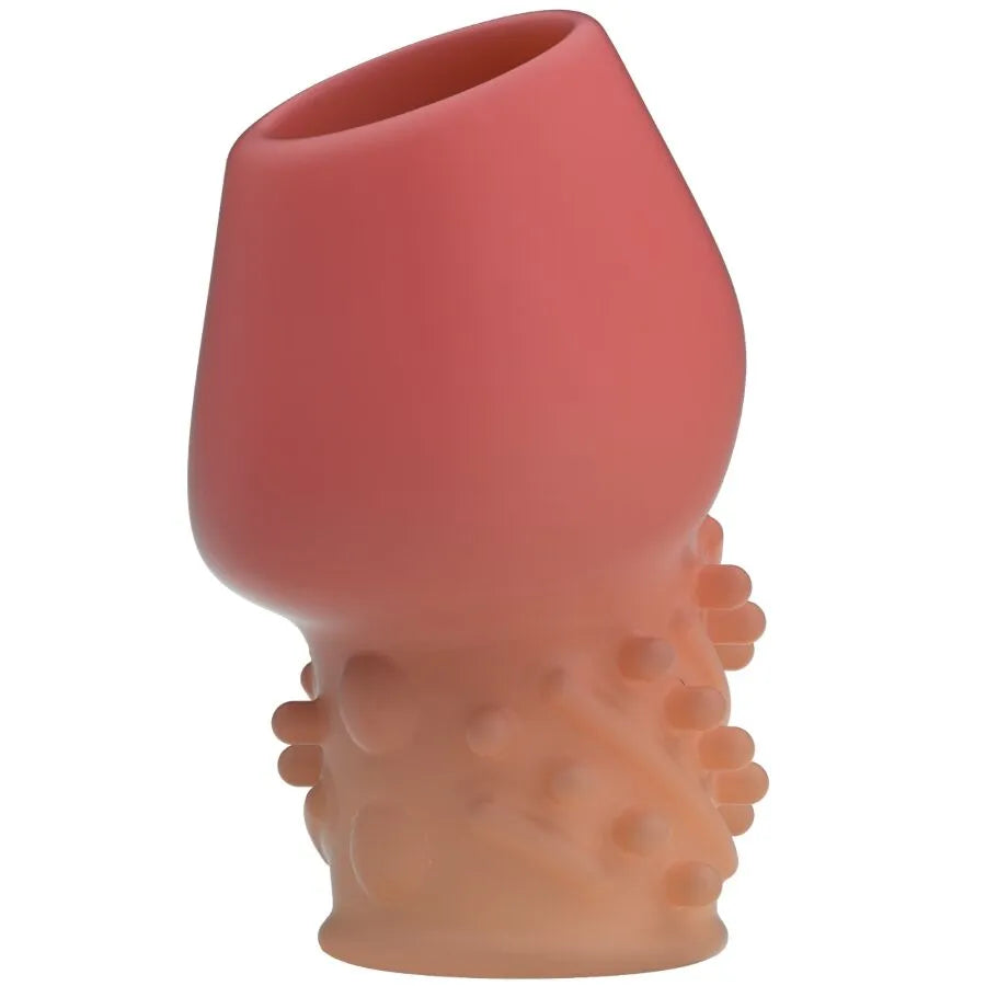 manchon extension pénis élastomère soyeux extensible retarde éjaculation augmentation endurance sensation douce étanche compact discret rose ajustable
