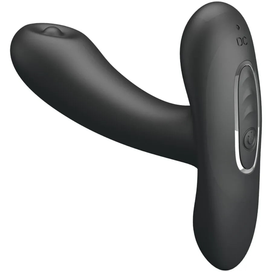 masseur anal silicone hypoallergénique rechargeable usb étanche 12 fonctions pulsations télécommande sans fil silencieux ergonomique discret
