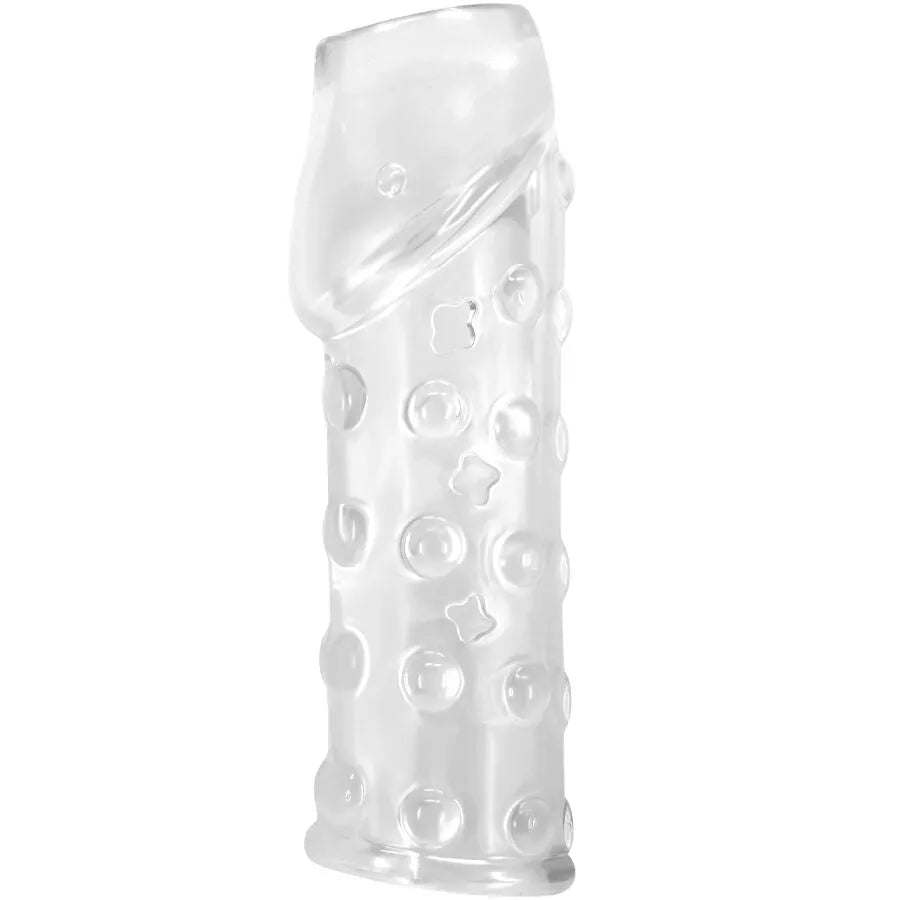 manchon pénis extensible TPE doux durable transparent discret étanche ajustable confortable renforçant retardateur réutilisable hypoallergénique universel entraînement