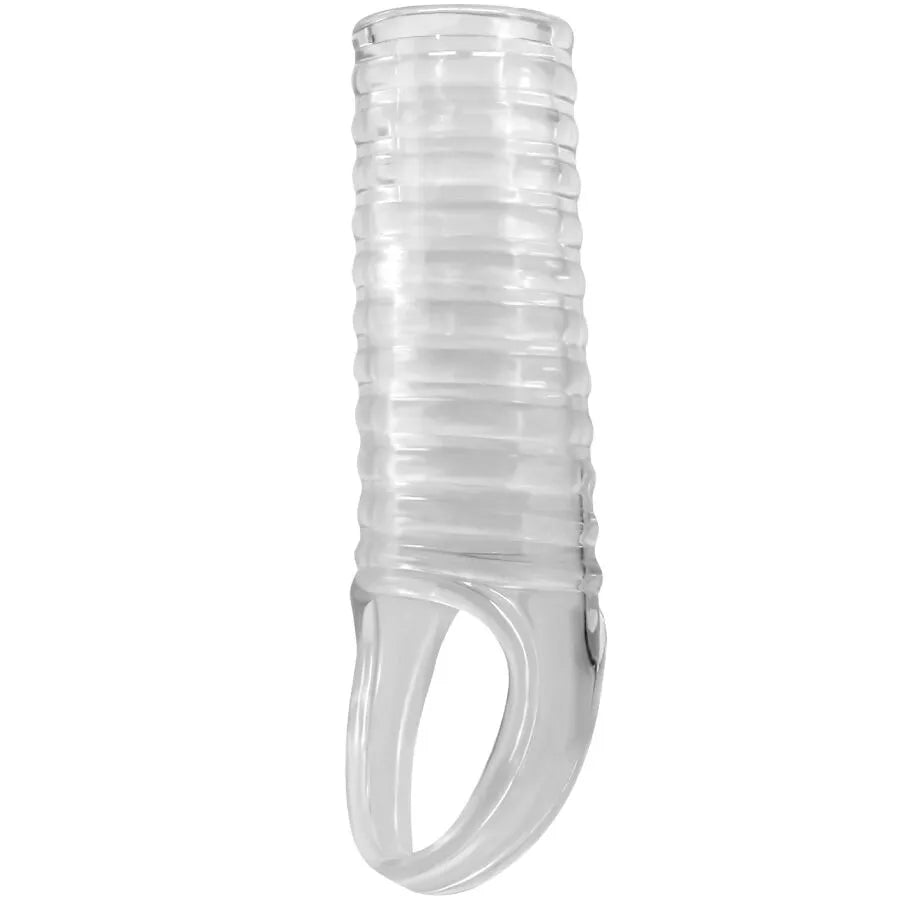gros manchon pénis transparent TPR extensible réaliste doux robuste adhérence étanche naturel renforcé érection durable endurance entraînement