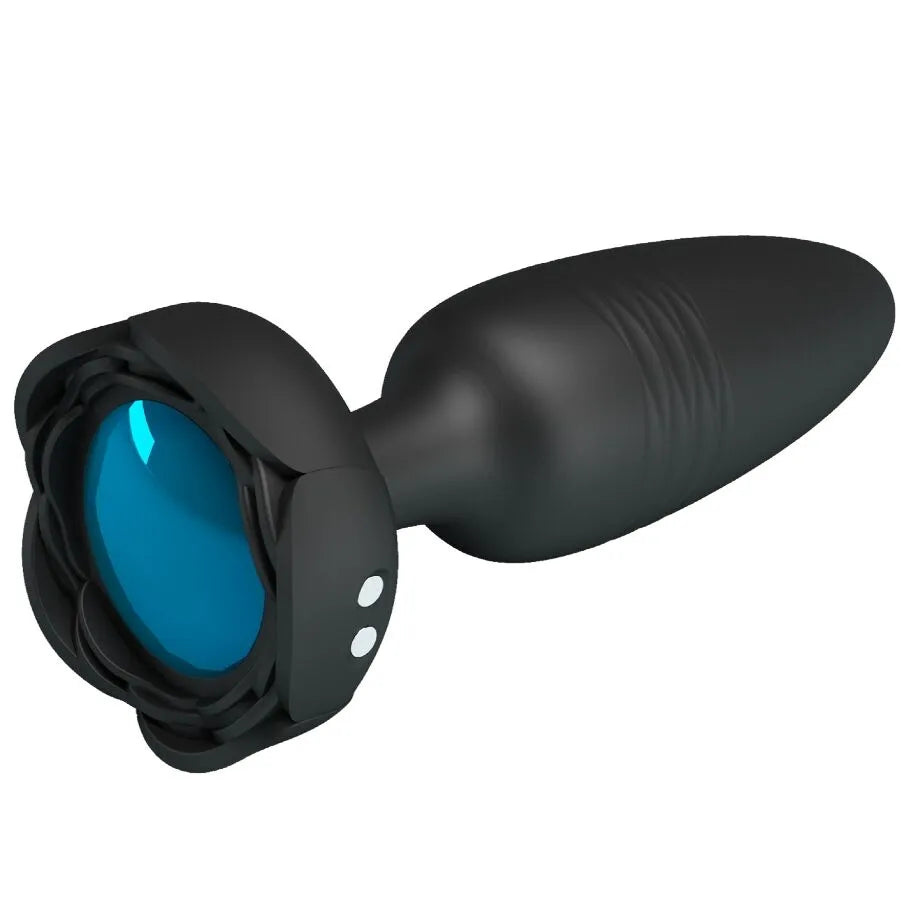 Plug anal silicone LED clignotante vibrations puissantes chargement magnétique noir