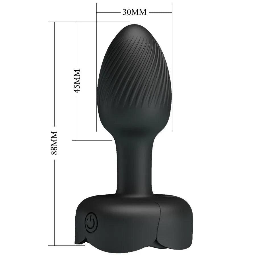 plug anal LED silicone noir vibrations puissantes longue durée confort