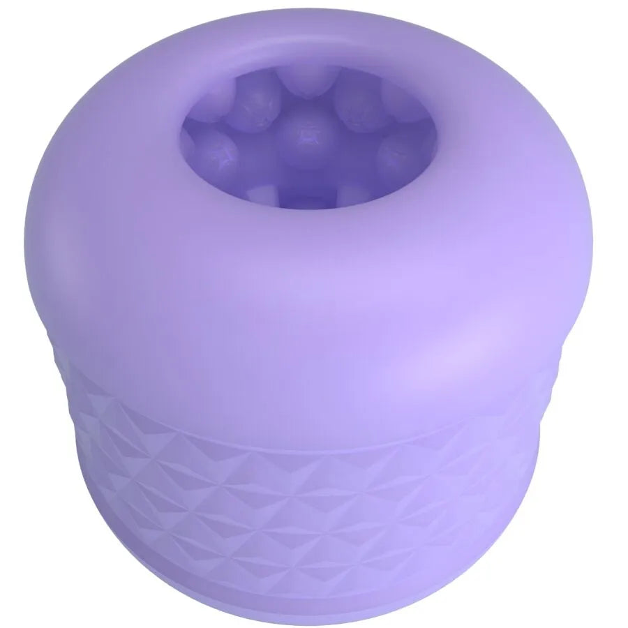masturbateur homme TPE étanche violet double entrée texturé palpeurs doux extensible compact discret sensoriel stimulation intense