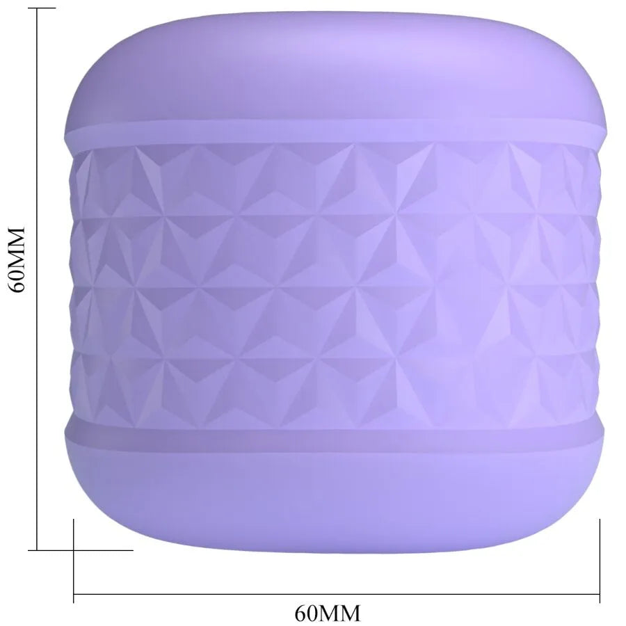 masturbateur homme TPE étanche violet double entrée texturé palpeurs doux extensible compact discret sensoriel stimulation intense