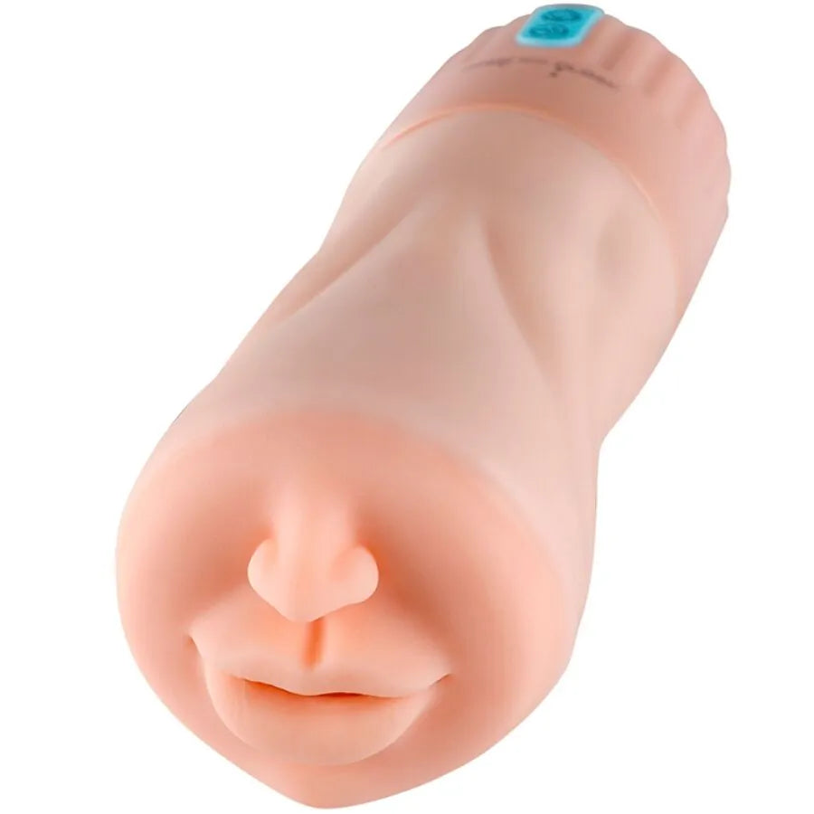 Masturbateur buccal réaliste vibrations succion silicone TPE hypoallergénique rechargeable compact portable ergonomique textureinterne aspiration réglable sensationsorales intenses