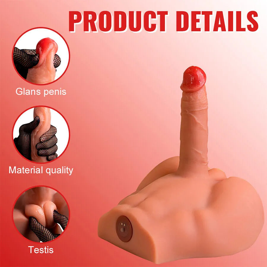 masturbateur gode réaliste XISE silicone TPE hypoallergénique médical poussée automatique télécommande sans fil rechargeable silencieux anatomique