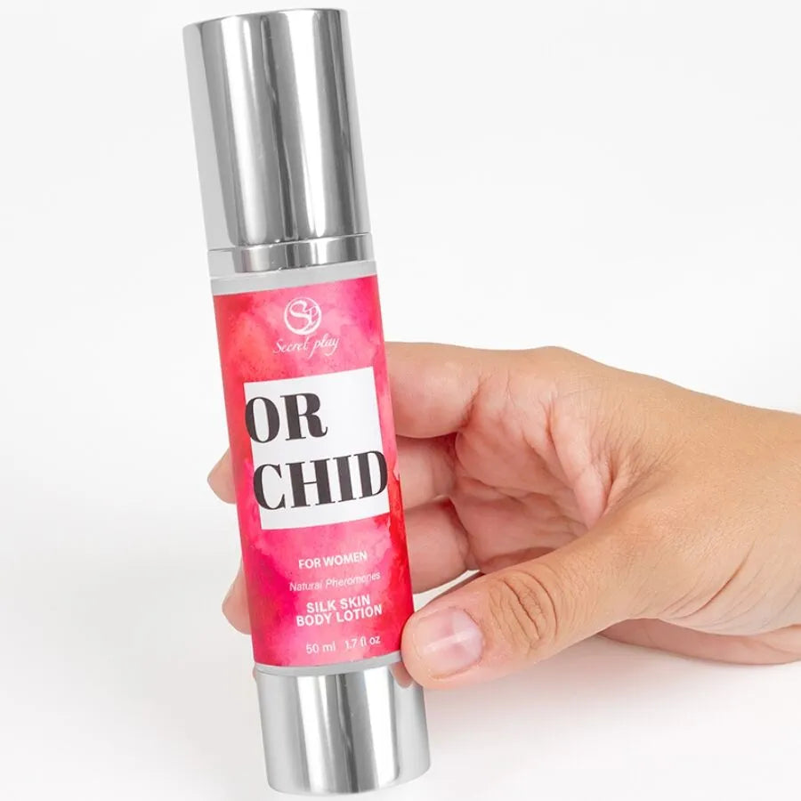 lotion hydratante orchidée noire vanille peau soyeuse femmes parfum envoûtant truffe extrait hydratation intense emballage sans air format cinquante millilitres