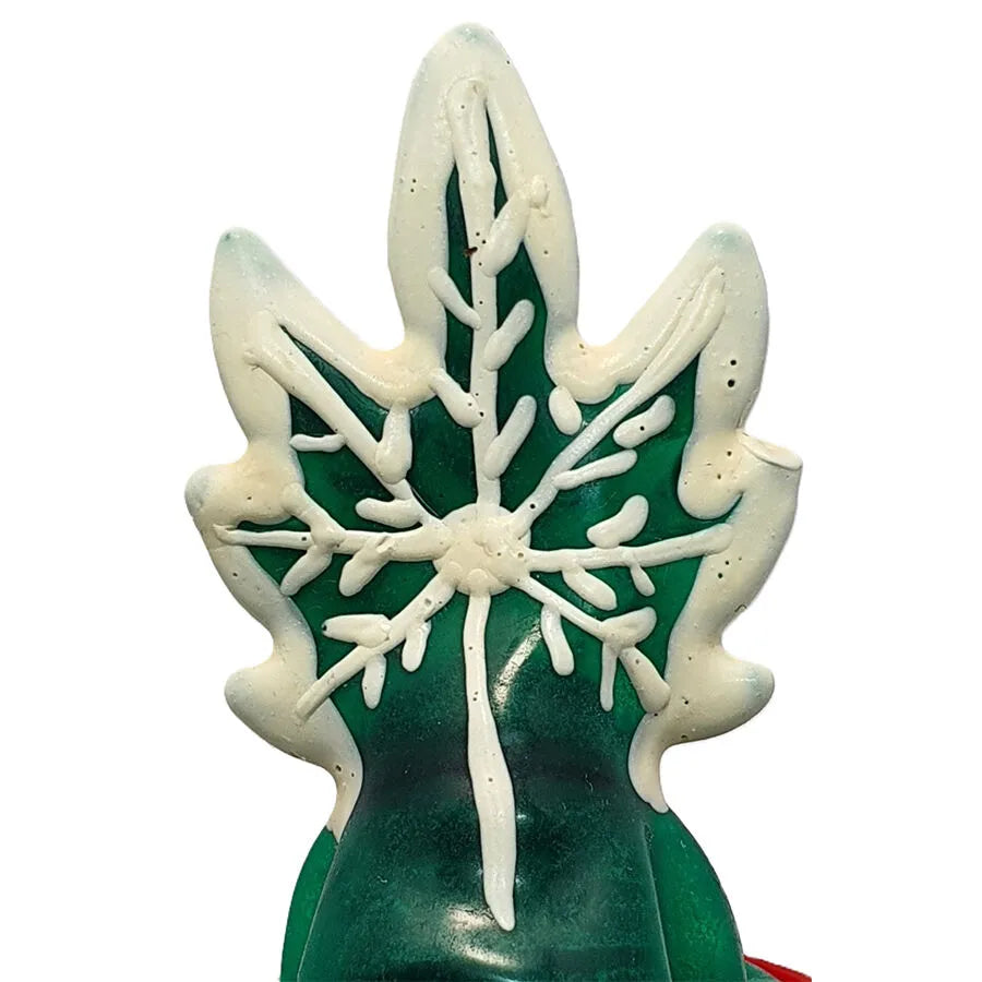 CONDOMERIE - PRÉSERVATIFS FANTAISIE PEINTS À LA MAIN CANNABIS MODÈLE 2