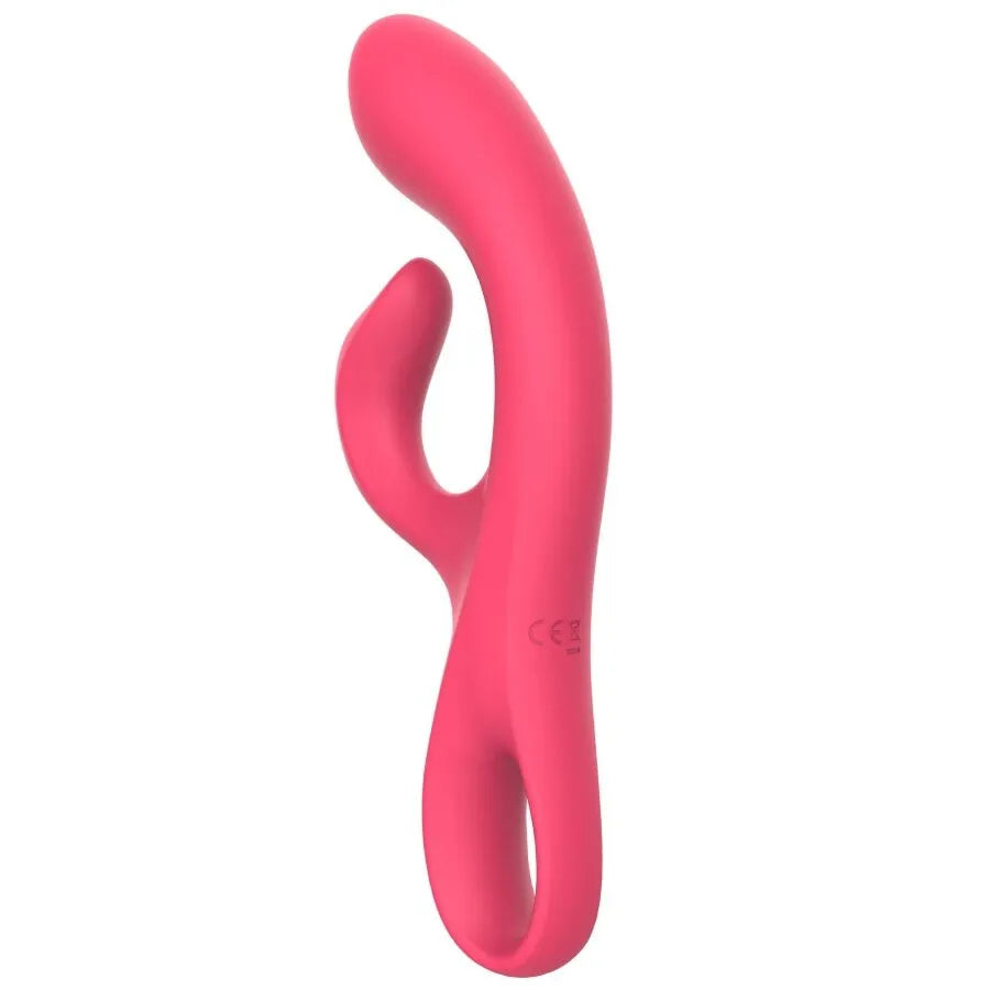Vibromasseur silicone étanche stimulateur clitoridien couples rechargeable point G fuchsia