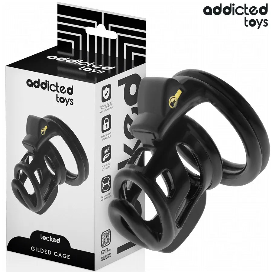 cage chasteté métal robuste durable sécurité serrure clés confort ajustement taille moyenne dimensions précises port prolongé contention fiable usage polyvalent
