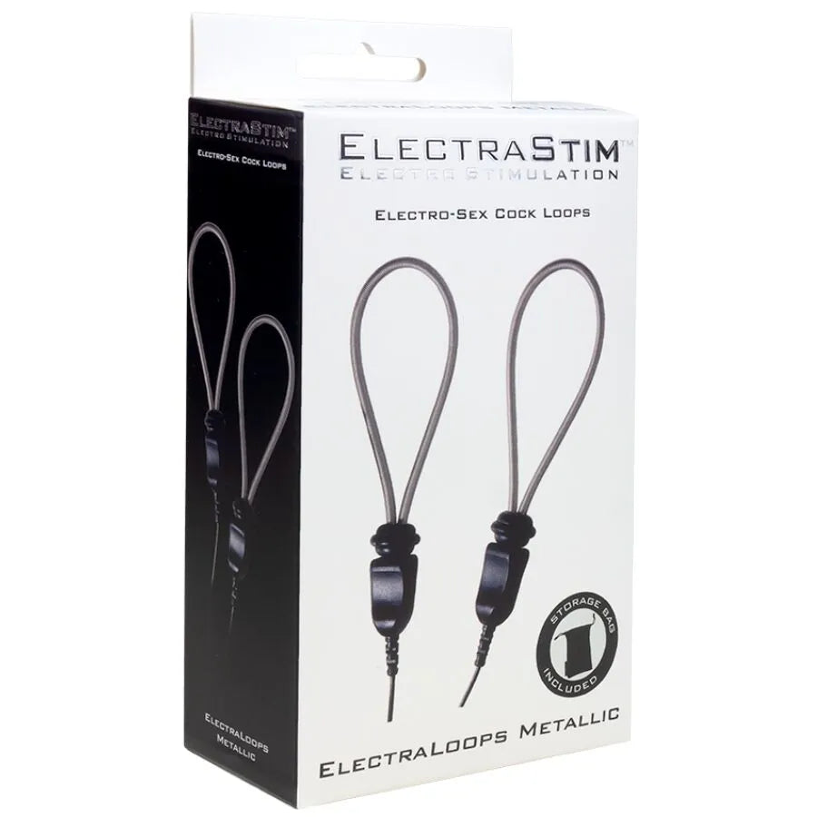 Anneaux péniens métalliques réglables ElectraStim, stimulation électroconductrice, confort sur mesure, intensité personnal...