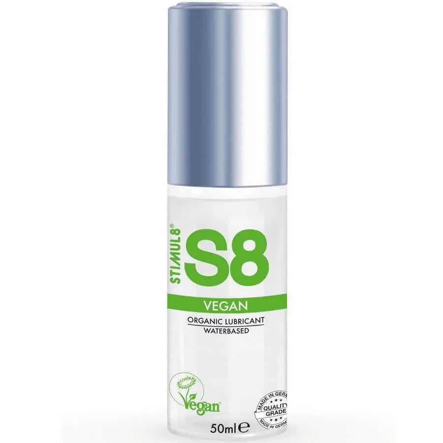 lubrifiant végane base eau premium longue durée sans parabènes phtalates gluten hypoallergénique testé compatible préservatifs format cinquante millilitres