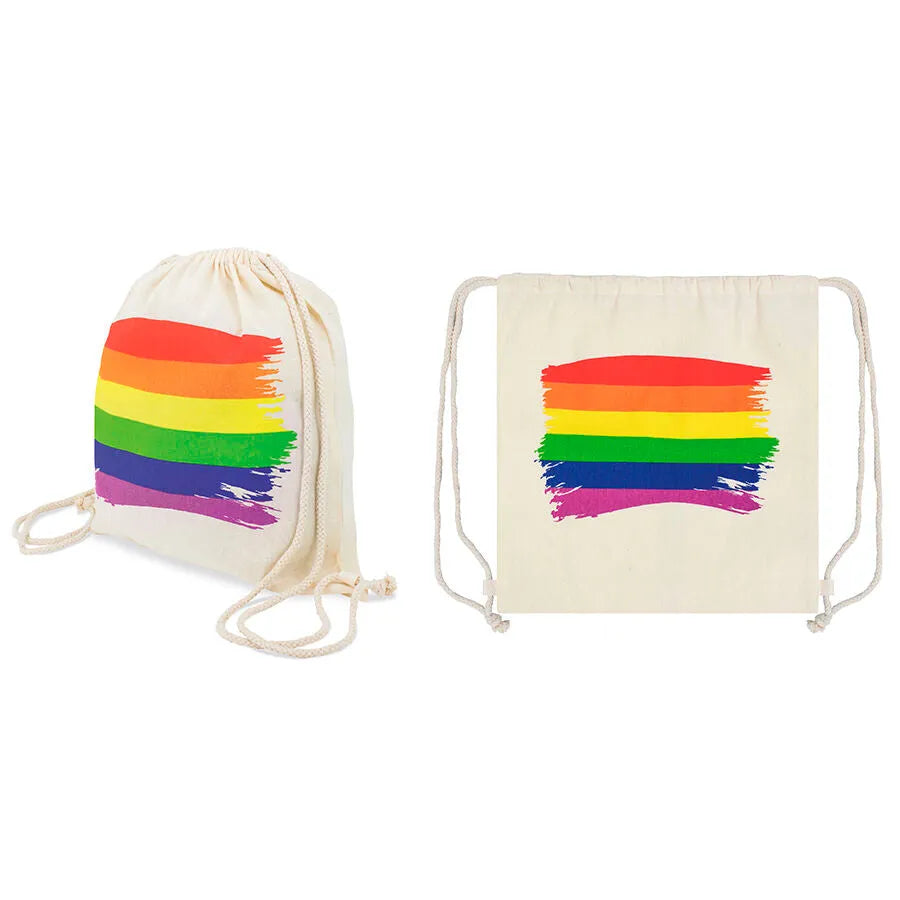 SAC À DOS PRIDE ÉCO-FRIENDLY DRAPEAU ARCO-ÍRIS COTON CELEBRATION DIVERSITÉ FESTIVAL ÉTÉ 2023