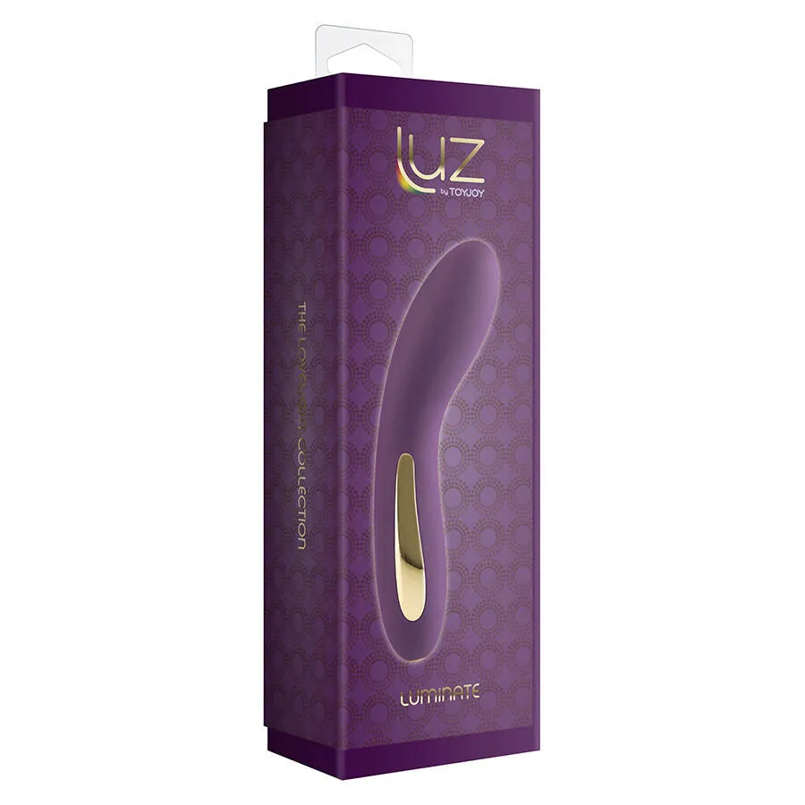 Vibromasseur point G silicone violet rechargeable LED étanche 7 modes