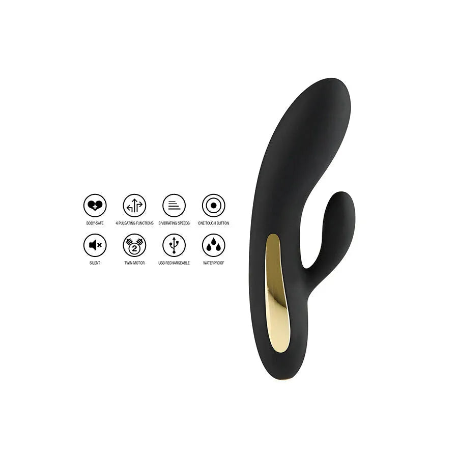 Vibromasseur rabbit silicone doux waterproof LED multicolore rechargeable TOYJOY