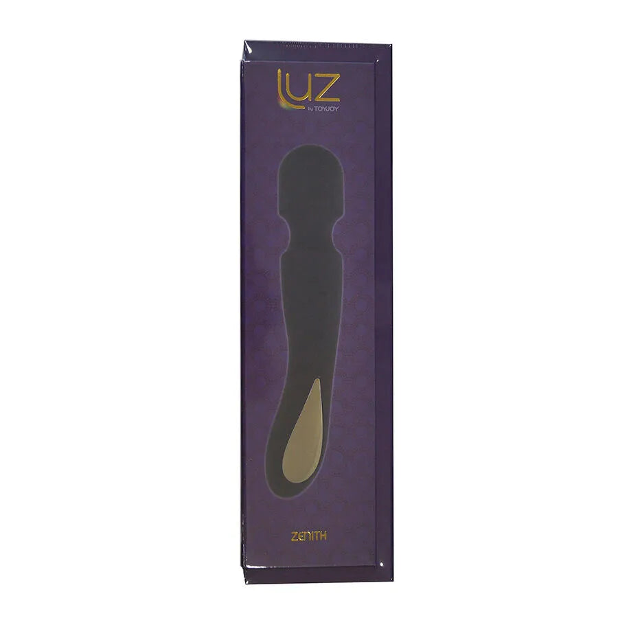 Vibromasseur baguette silicone rechargeable LED multicolore ToyJoy Zenith noir luxe