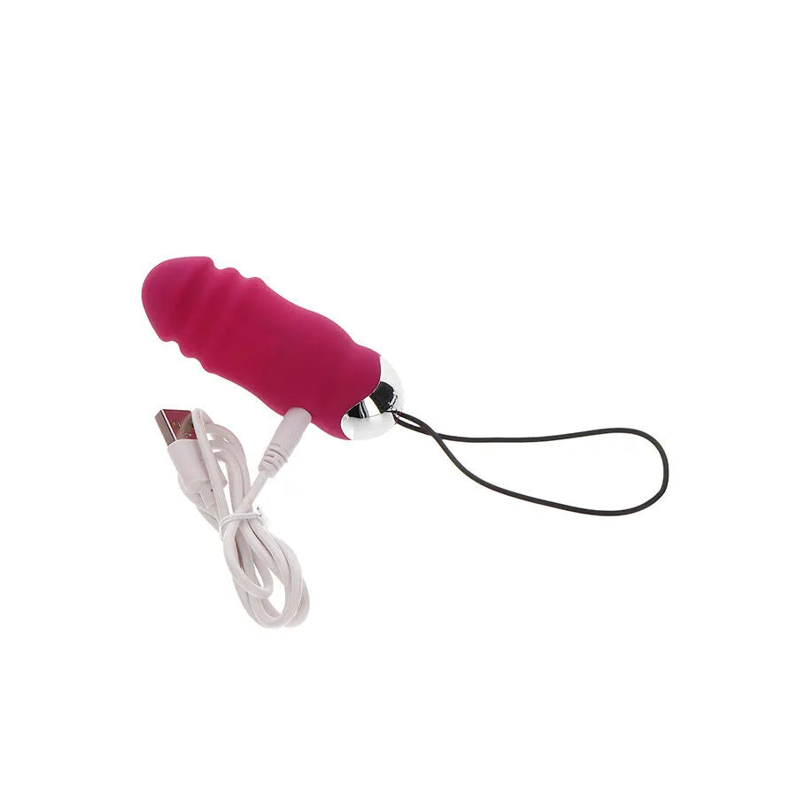 Sunny Side Up Down œuf vibrant silicone télécommande 8 modes ToyJoy fuchsia