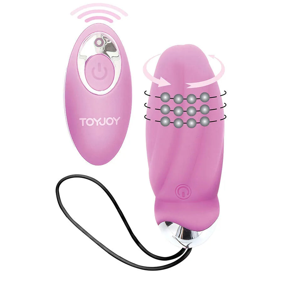 Vibromasseur télécommandé silicone rose ToyJoy You Crack Me Up 7 modes étanche