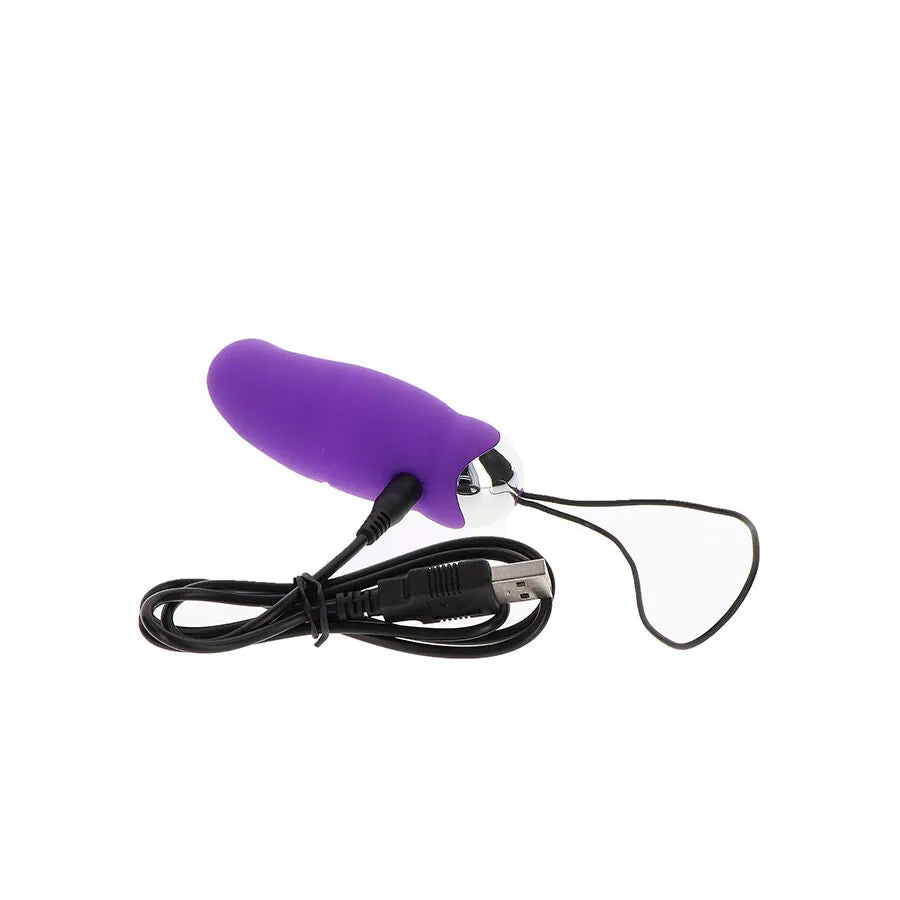 œuf vibrant silicone télécommande étanche puissant 7 modes ToyJoy violet luxe