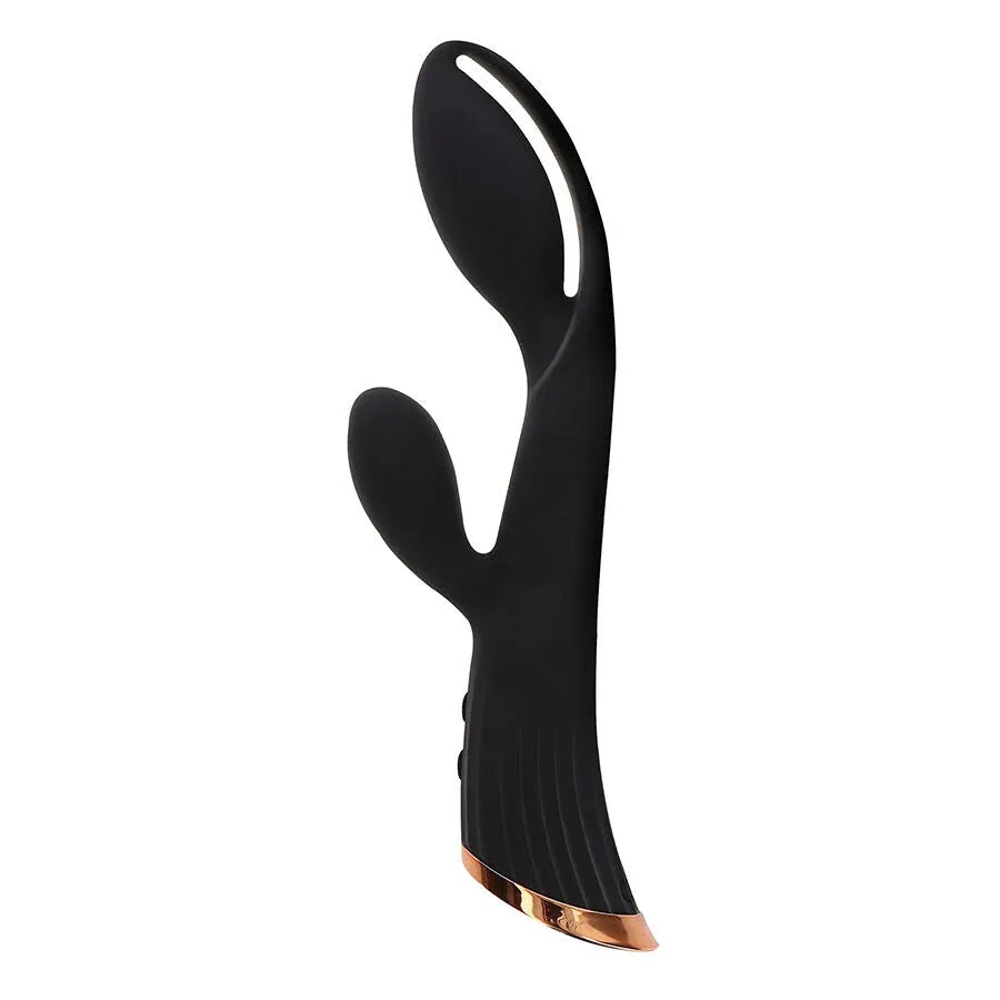 Vibrateur silicone rechargeable mode chauffage noir stimulation clitoridienne ToyJoy IVY