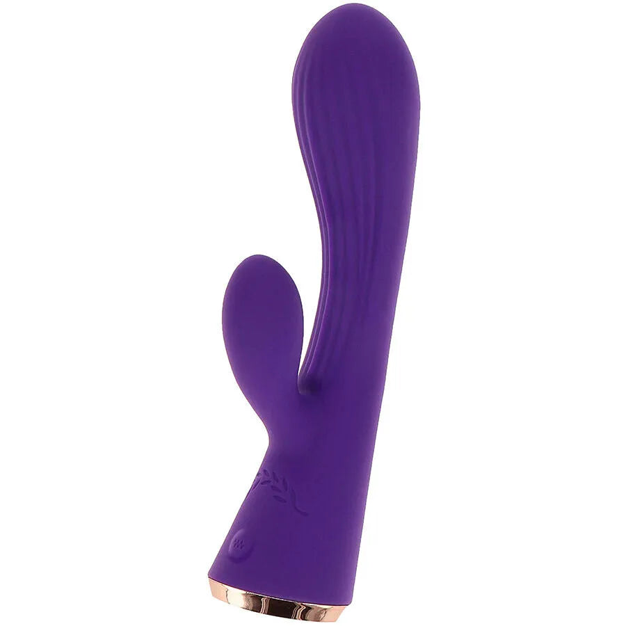 Vibromasseur lapin silicone violet rechargeable 8 modes ToyJoy IVY IRIS