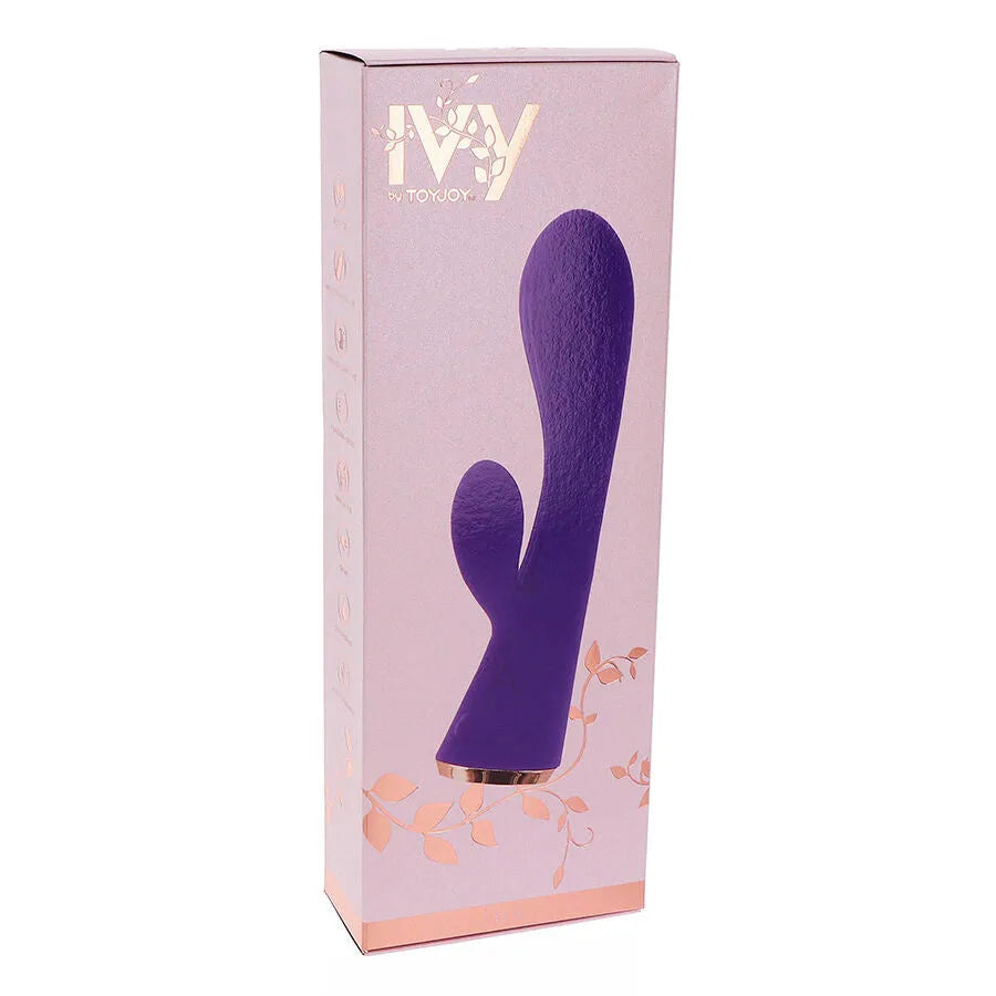 Vibromasseur lapin silicone violet rechargeable 8 modes ToyJoy IVY IRIS