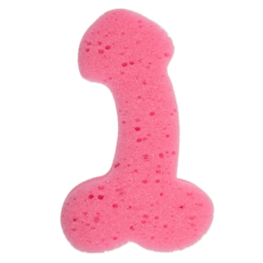 éponge bain rose forme pénis mousse souple poreuse légère séchage rapide nettoyage efficace cadeau humoristique enterrement vie jeune fille