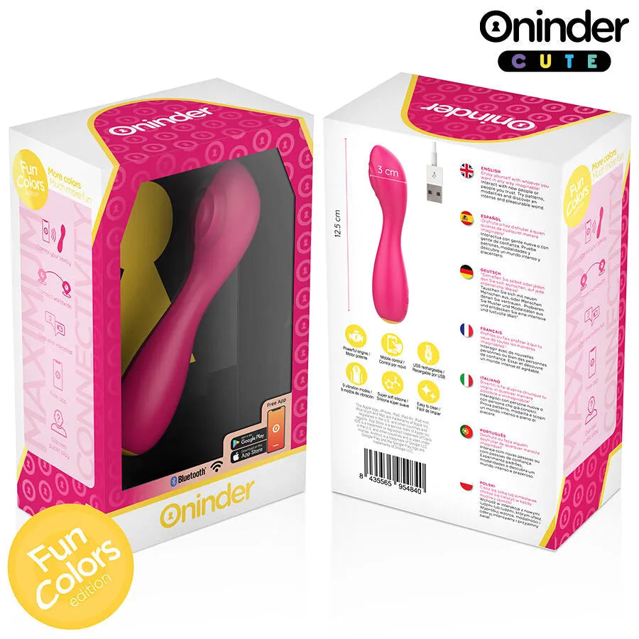 Vibromasseur compact ONINDER CUTE puissant silicone médical application contrôle longue distance