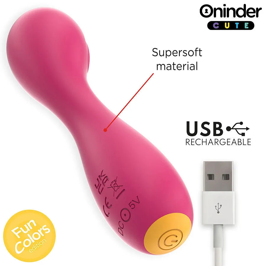 Vibromasseur compact ONINDER CUTE puissant silicone médical application contrôle longue distance