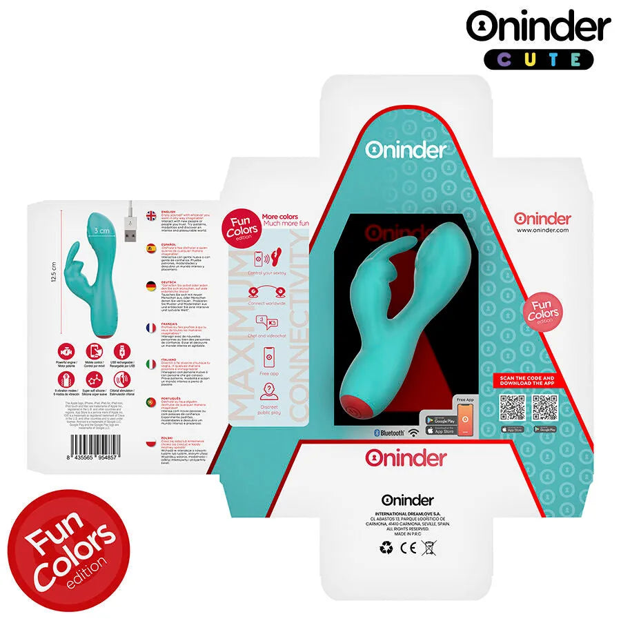 Vibromasseur lapin ONINDER CUTE tapotement puissant silicone médical application mondiale