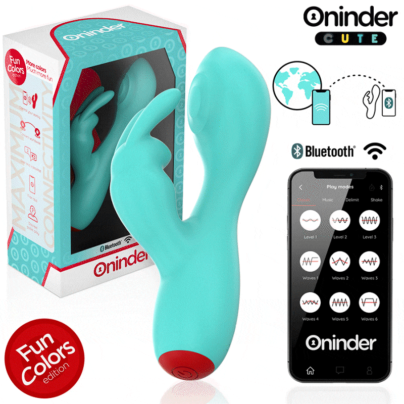 Vibromasseur lapin ONINDER CUTE tapotement puissant silicone médical application mondiale