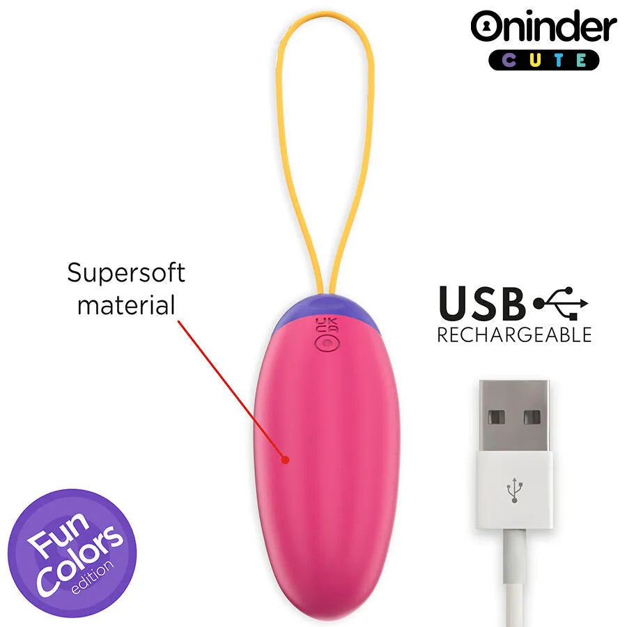 Oeuf vibrant silicone médical hypoallergénique sans phtalate rechargeable étanche application pilotable ergonomique discret ondulatoire neuf modes vibration couleurs vives