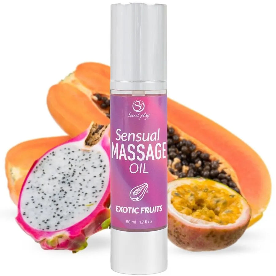 huile massage exotique hydratante érotique satinée peau couple sensuelle fruitée envoûtante glissante nourrissante luxueuse truffe noire tournesol flacon