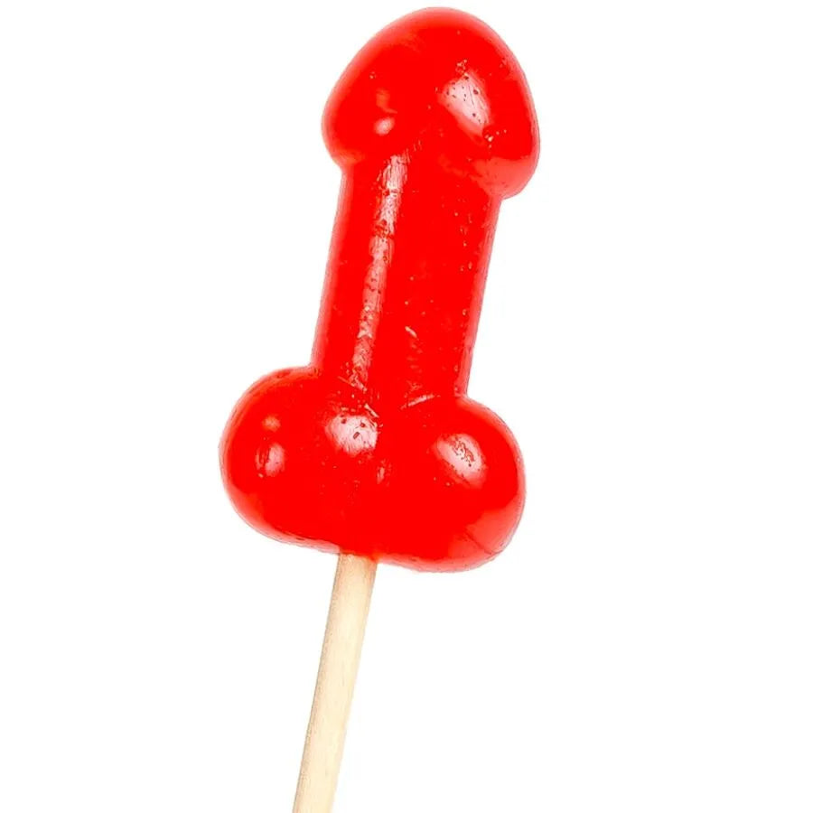 sucette pénis goût cerise effet réchauffant épicé comestible 25g