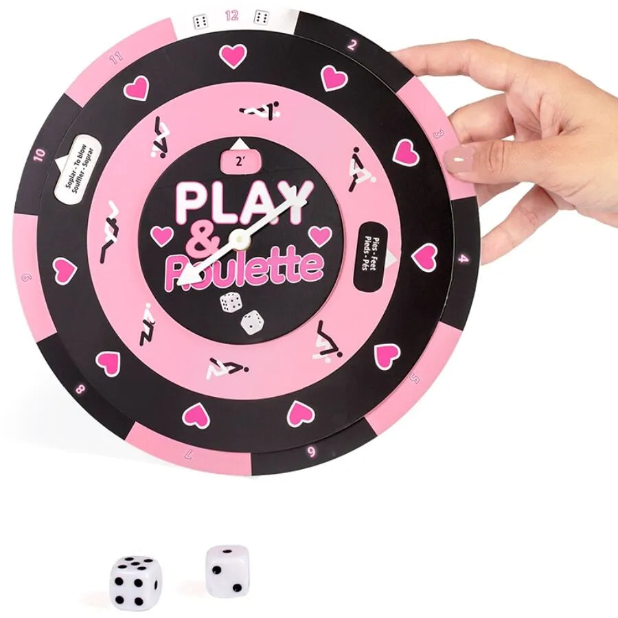 jeu érotique couple intime soirée pimentée roulette dés plateau coloré suggestif romantique discret ludique sensuel innovant cadeau adulte